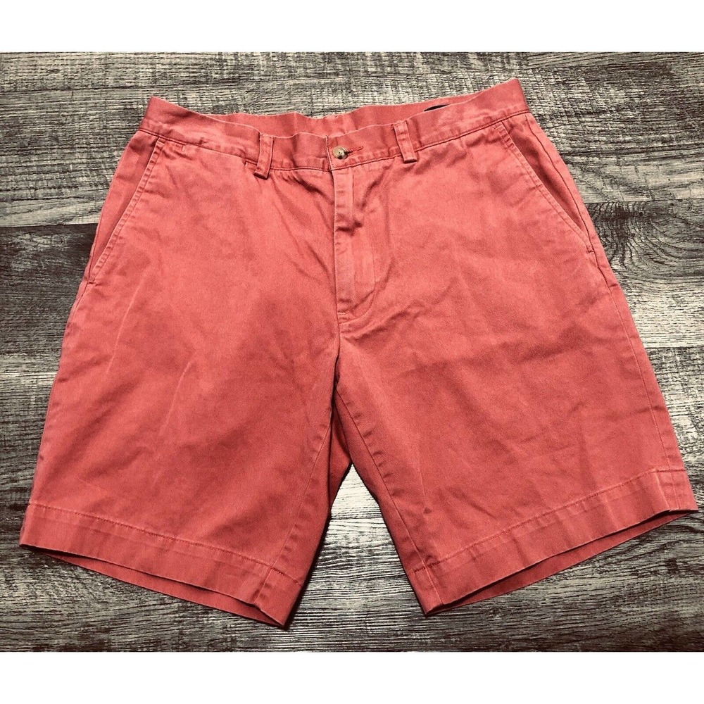 Ralph Lauren Polo Mens Classic Sz 32 Pink Fit Casual Chino Bermuda Shorts D4
